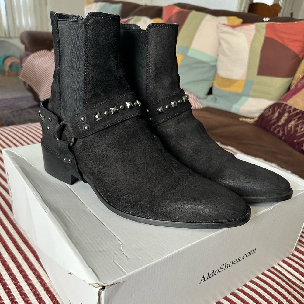 Aldo Raider black boot men’s 10 us